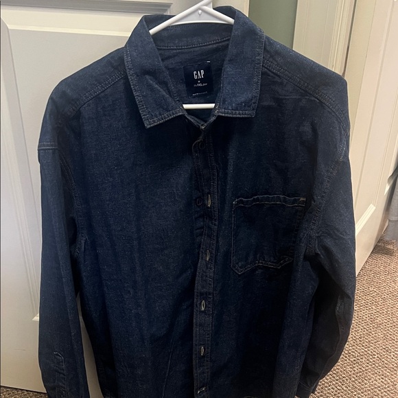 GAP Indigo Denim Button-Up Shirt never worn over sized - Picture 1 of 1